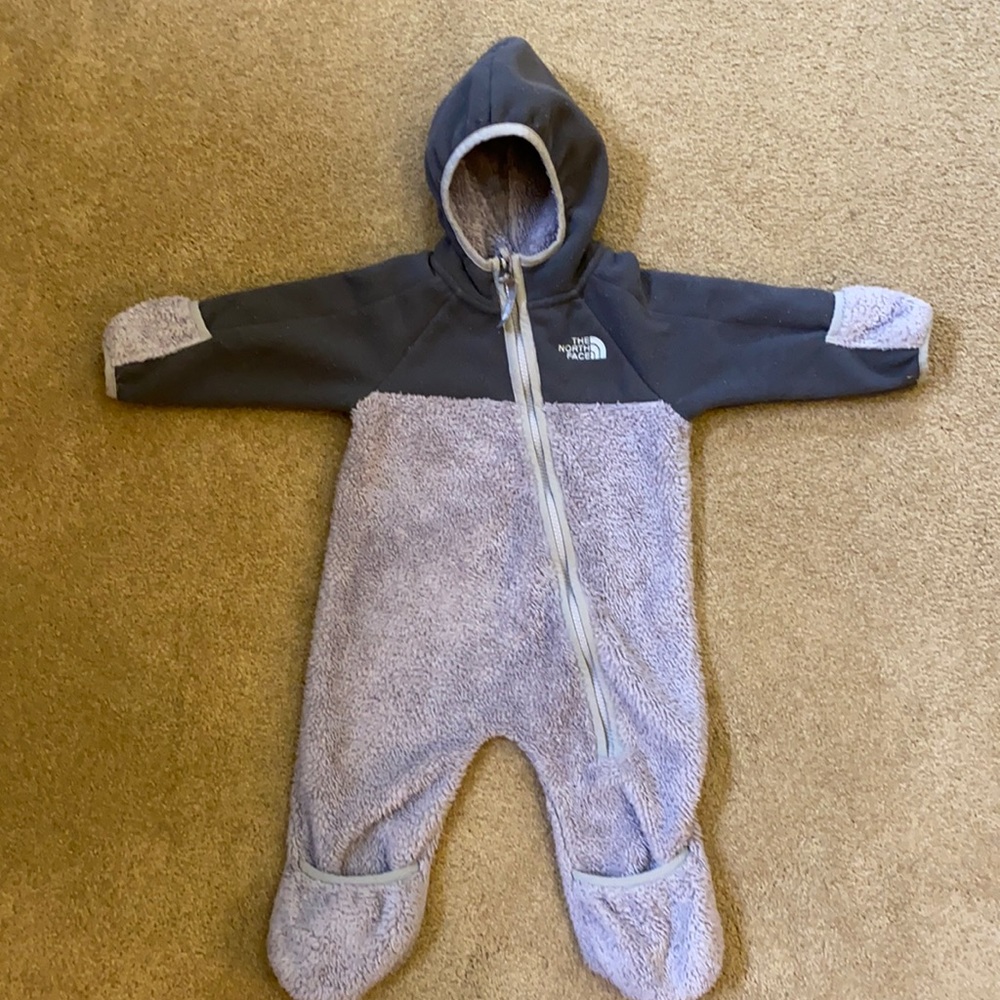 North face fleece suit